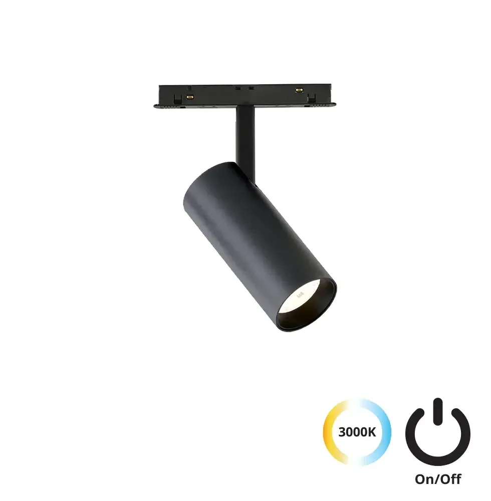 Светильник точечный Viokef MAGNETIC LED с выключателем 20 Вт 3000 К черный диам. 6 см 4244100S