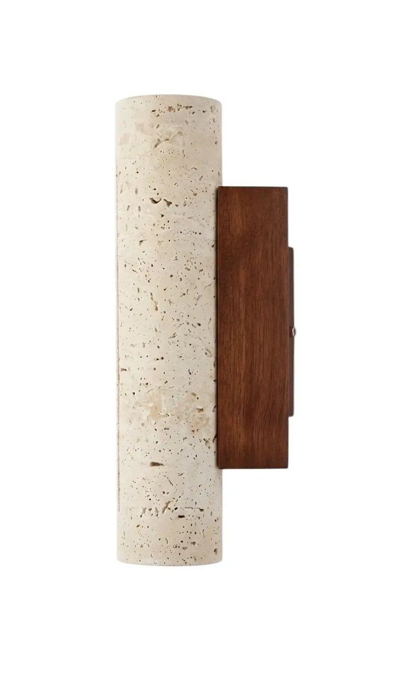 Настенный светильник Juncan Travertine Wood E27 6.5*28cm BS026