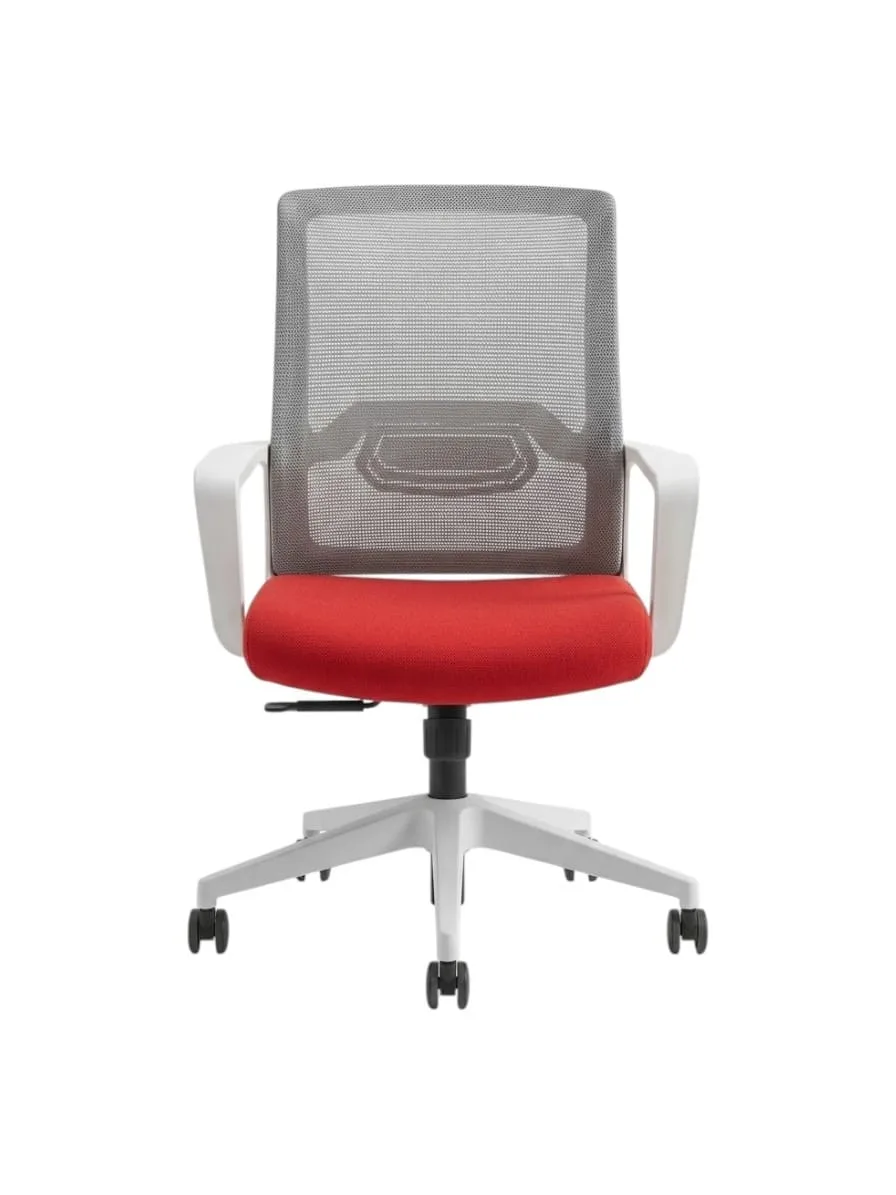 Office chair Gojo Orange OS-52 Plastic frame Medium backrest with mesh H-09 58*58*92.5cm 804-1B/OS-52/H-09