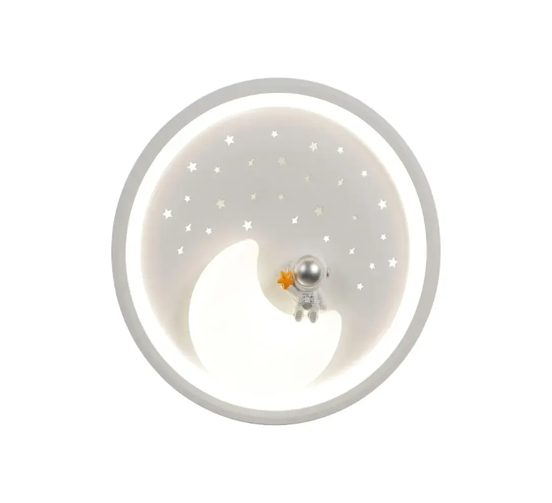 Ceiling lamp Kids Lighting Gray Cosmonaut 48*48*10cm MD21039