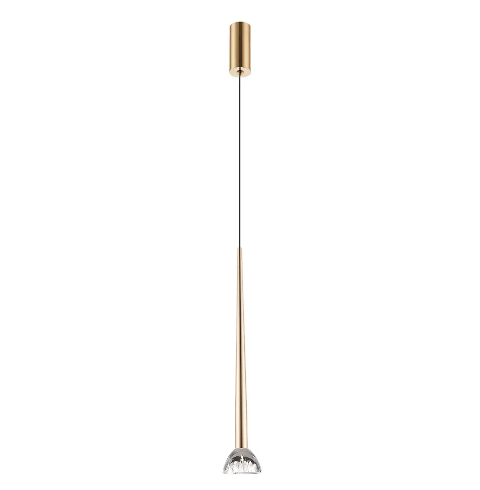 Chandelier Viokef RINA 8watt Clear French Gold 7*173cm 4325201