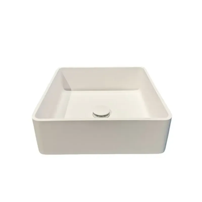 Countertop basin stone Aquaforte DARA rectangle 37*37cm BC07348BNC