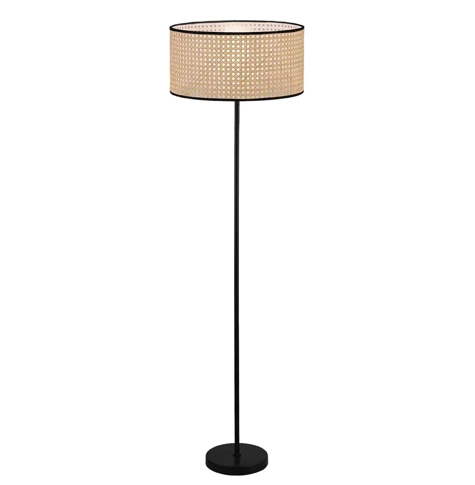 Торшер Viokef GHEISA 40W НАТУРАЛЬНЫЙ ЧЕРНЫЙ 40*150см 4285700