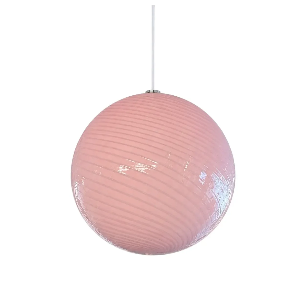Chandelier Juncan Pink Glass E27 D30cm MD6531-PINK