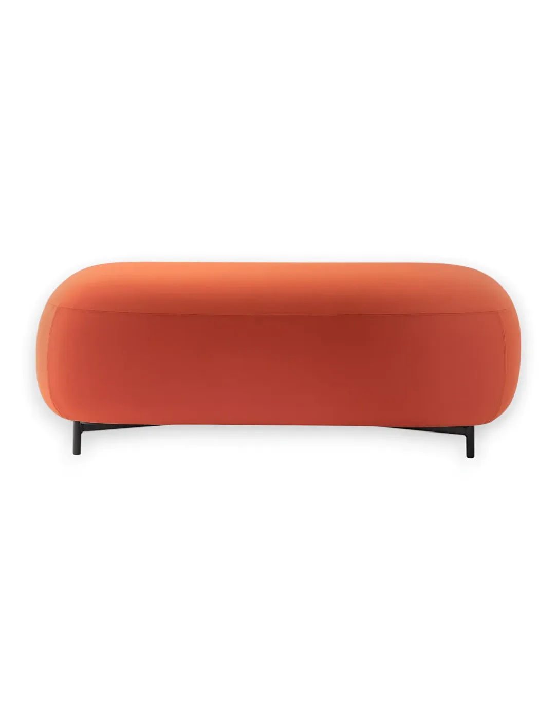 Living room pouf Pedrali BUDDY metal frame NERO material C110 110*55*40cm 214/C110_NERO
