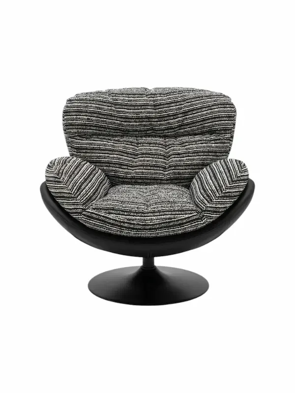 Reception chair Armchair Gray fabric Rotating foot DY-0114-1/GREY