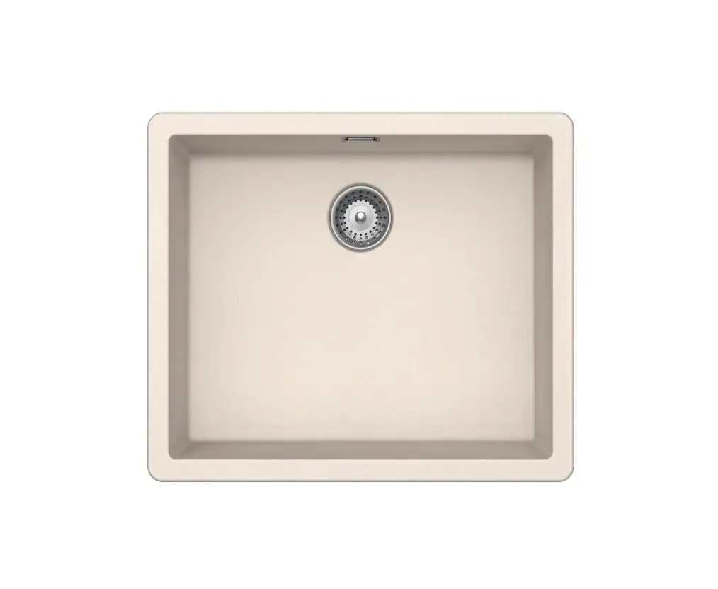 Кухонная мойка Shock BROOKLYN N-100L из композитного кварца CRL, одинарная чаша EVEREST, 55,6*45,6 см, BYKN100L026DEUE6101