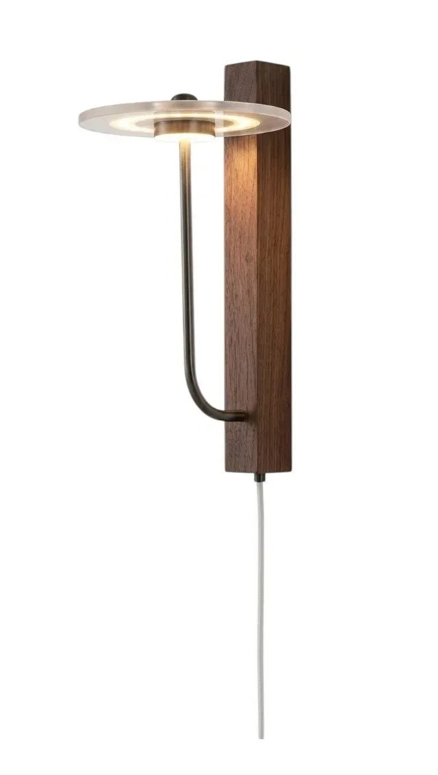 Wall lamp Juncan Travertine Wood Metal LED W28*H40cm BD055
