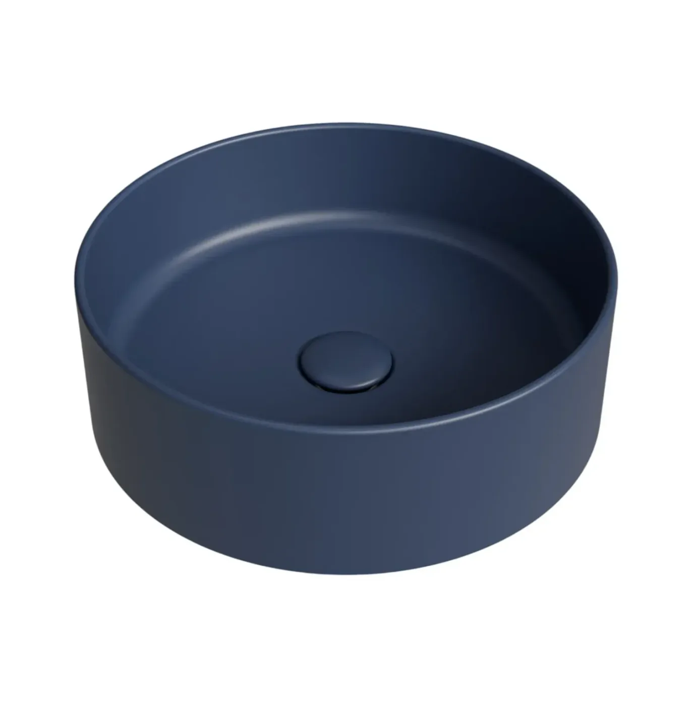 Countertop Basin Simas Foriu Navy Round Without mixer and exit hole Matt 40cm FO01&PLCE||NAV