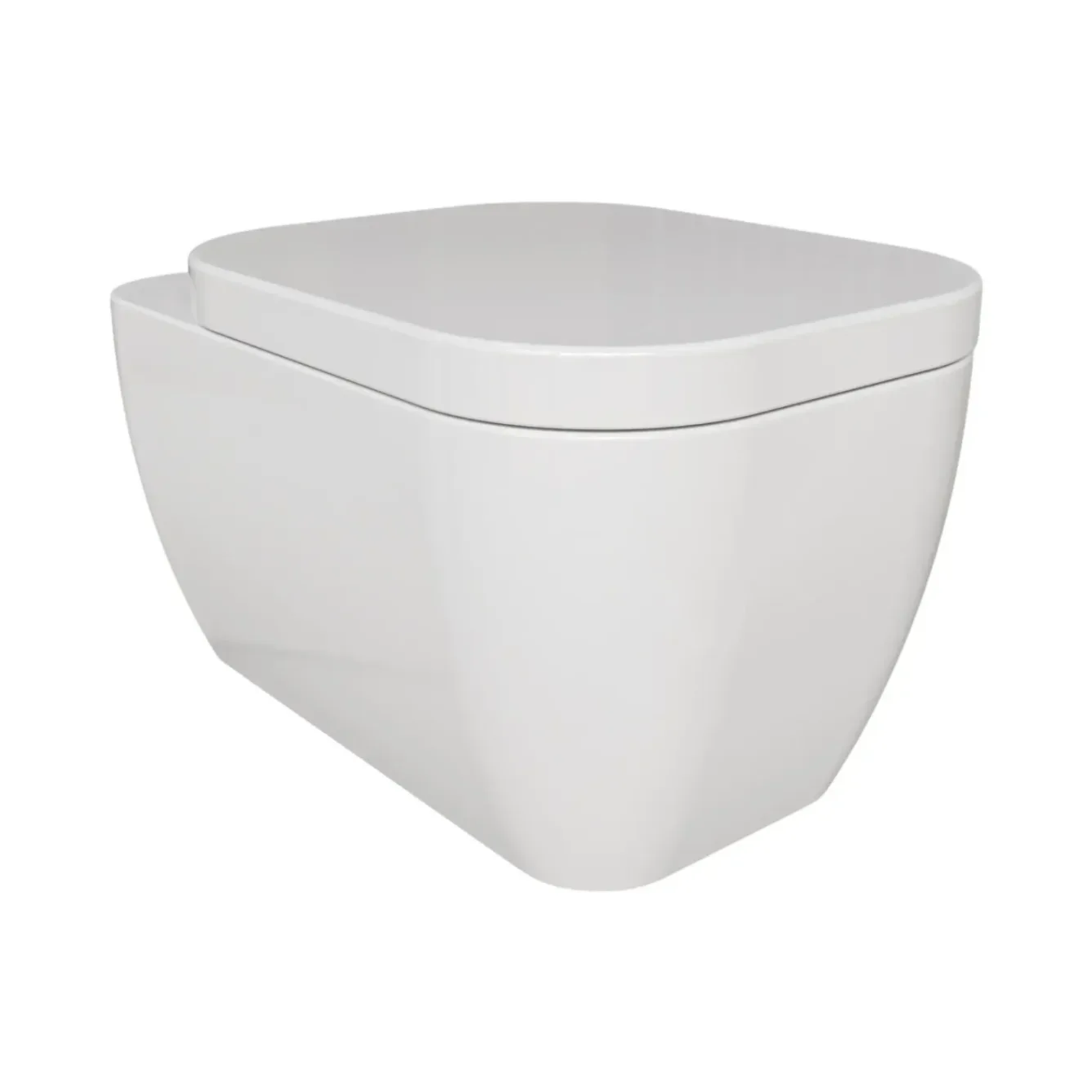 Wall-mounted WC Simas Henges with white installation kit glossy 55 cm HE18&F85||WHI