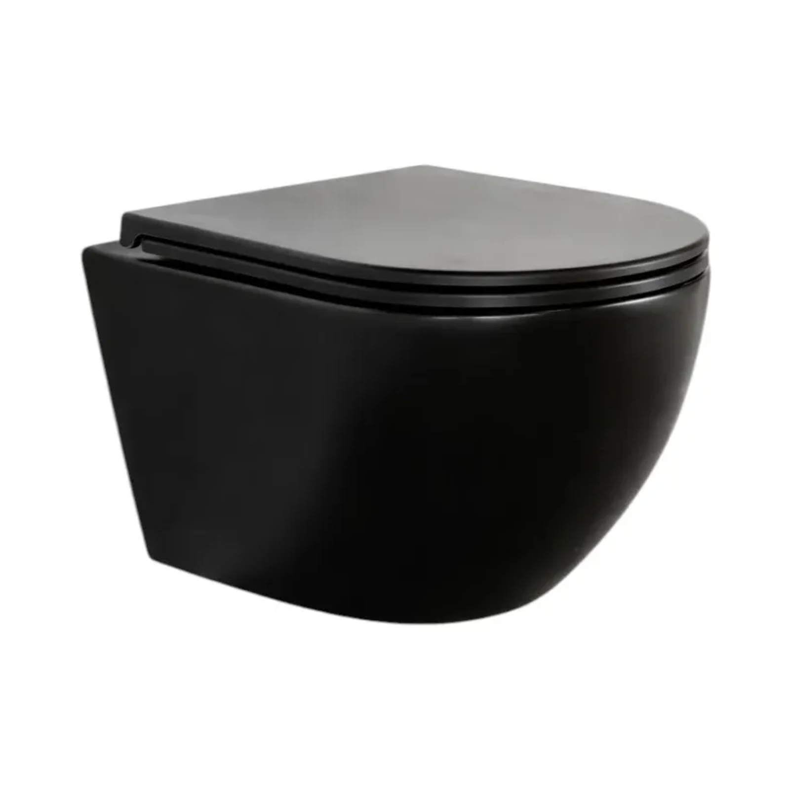 Wall-hung toilet Maramori TORNADO with flush spray P outlet black matte 495*365*365 MAR_046E-UQ3-MB