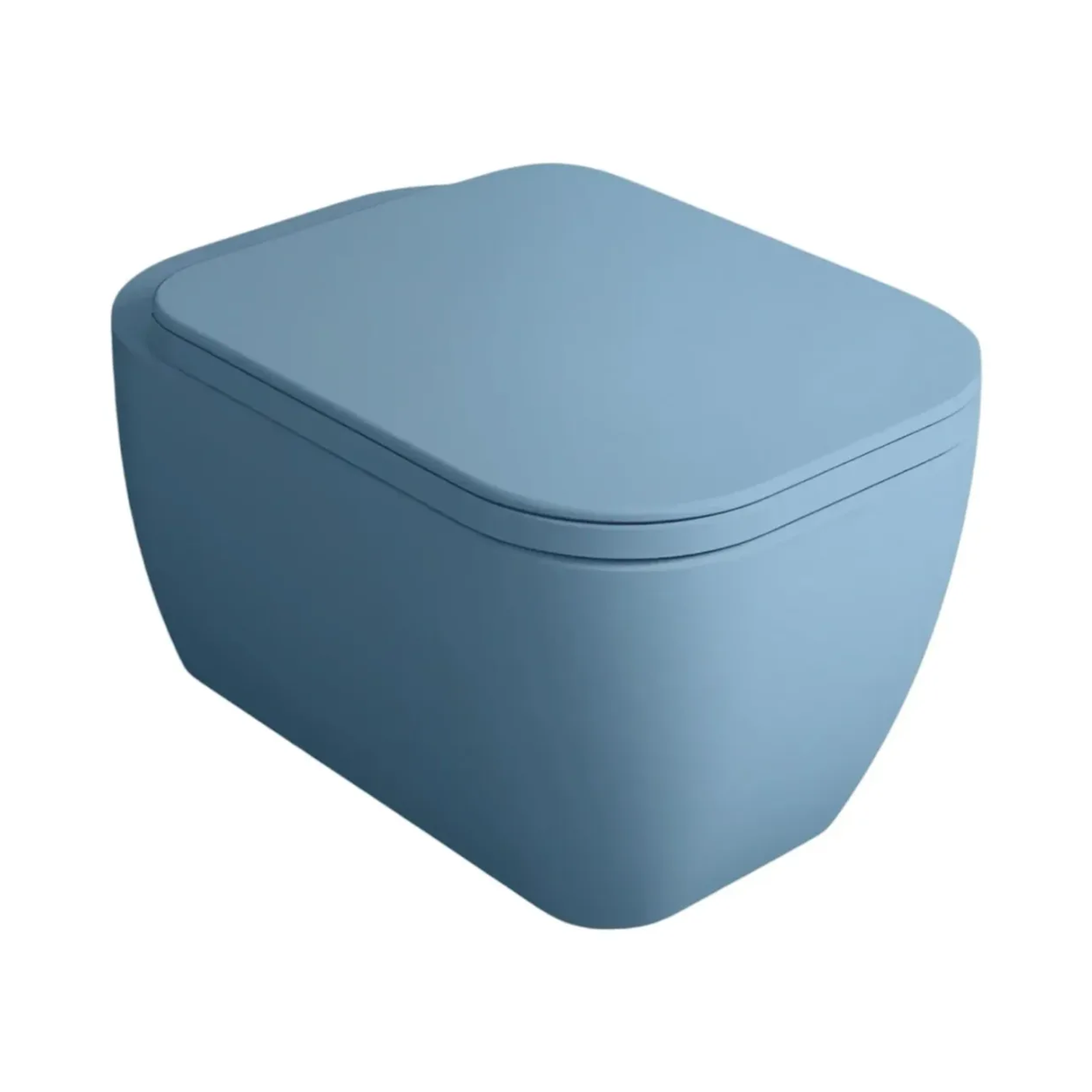 Унитаз настенный Simas Henges Navy с монтажным комплектом Matte 55см HE18&F85||NAV
